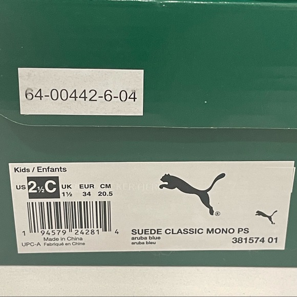 Puma Suede classic mono gold jr kids shoes sneakers - Picture 3 of 9